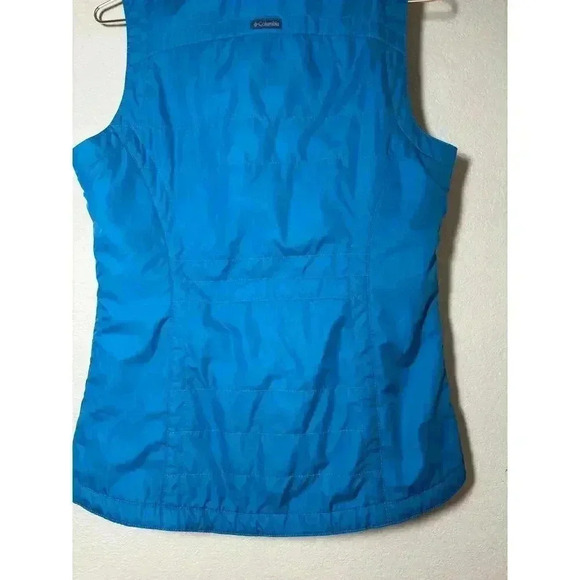 Columbia woman’s vest size small in excellent condition blue fleece lining - Picture 6 of 10